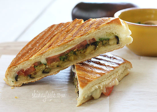 Eggplant Panini with Pesto